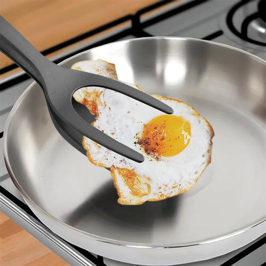 2 In 1 Spatula Tongs for Egg